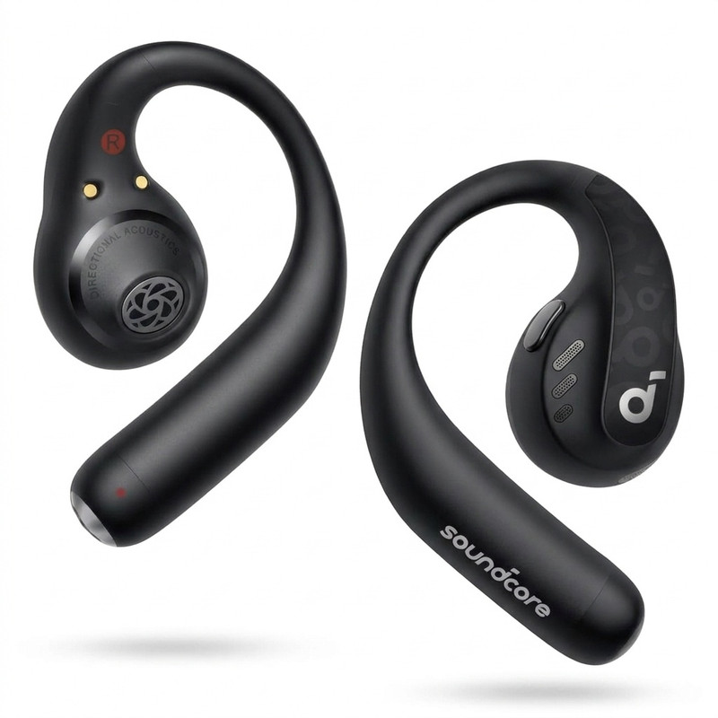 هدفون بلوتوثی انکر مدل AeroFit Pro A3871 بدون قابلیت نویز کنسلینگ، درگاه شارژ USB Type-C، مقاومت در برابر رطوبت و عرق