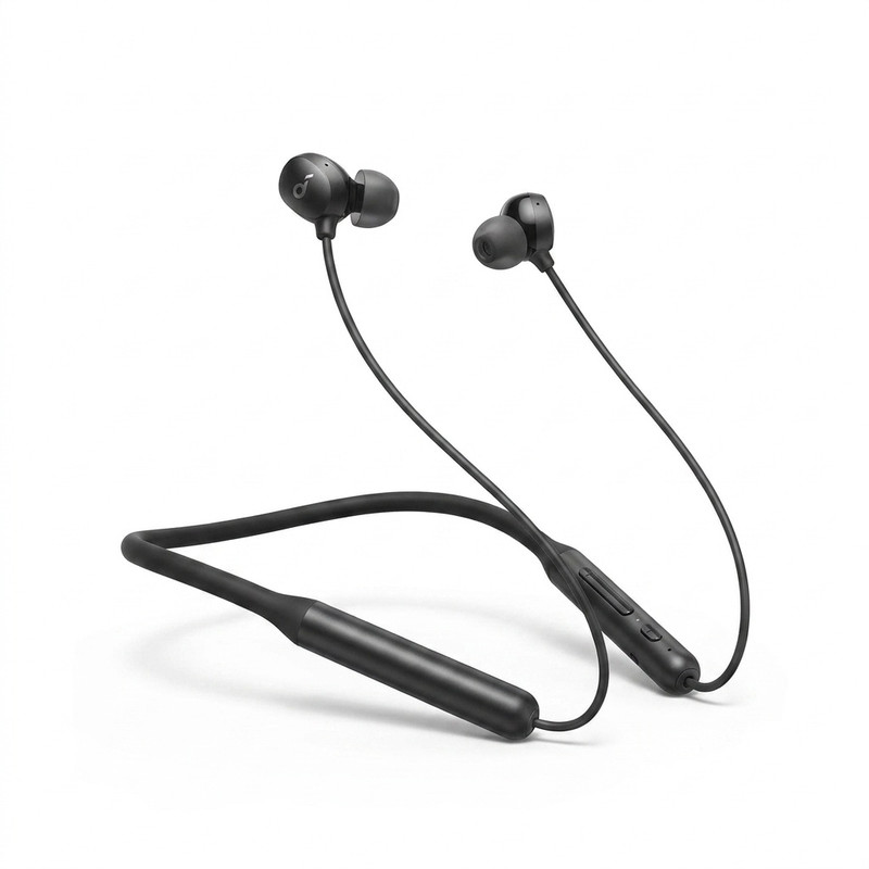 هدفون بلوتوثی گردنی انکر مدل SoundCore Life U2i بدون قابلیت نویز کنسلینگ، درگاه شارژ USB Type-C، مقاوم در برابر رطوبت و عرق