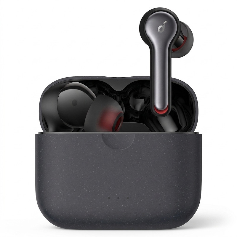 هدفون بلوتوثی انکر مدل SoundCore Liberty Air 2 بدون قابلیت نویز کنسلینگ، درگاه شارژ USB Type-C، دارای کنترل لمسی، مقاوم در برابر رطوبت و عرق