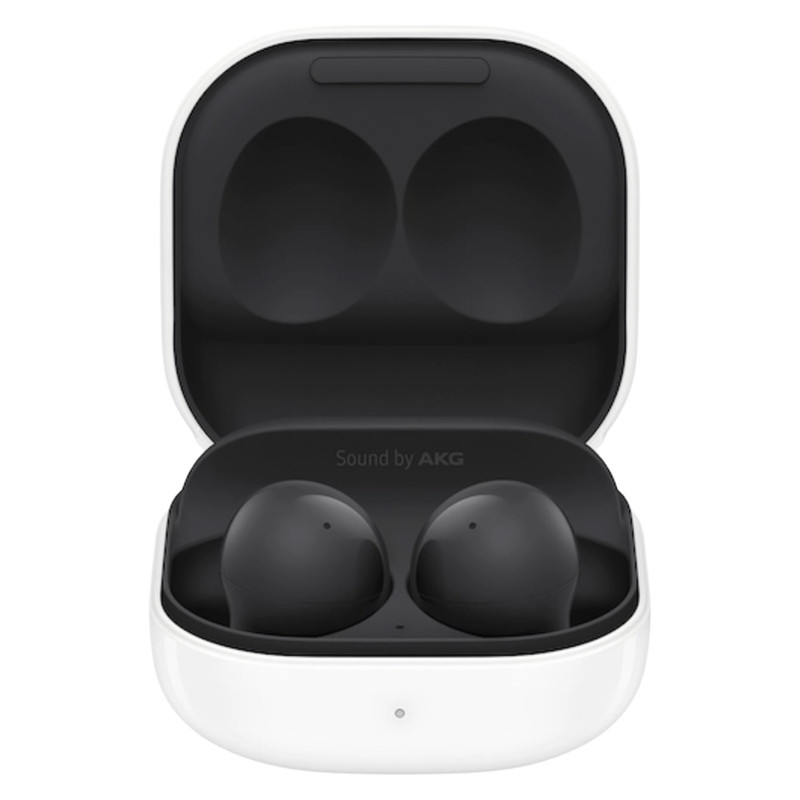هدفون بلوتوثی سامسونگ مدل Galaxy Buds 2 با نویز کنسلینگ فعال (ANC)، درگاه شارژ USB Type-C، دارای میکروفون داخلی و دو میکروفون خارجی، مقاوم در برابر رطوبت و عرق