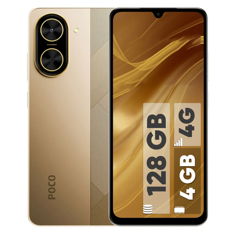 گوشی موبایل شیائومی مدل Poco C71 دو سیم کارت ظرفیت 128 گیگابایت و رم 4 گیگابایت - گلوبال