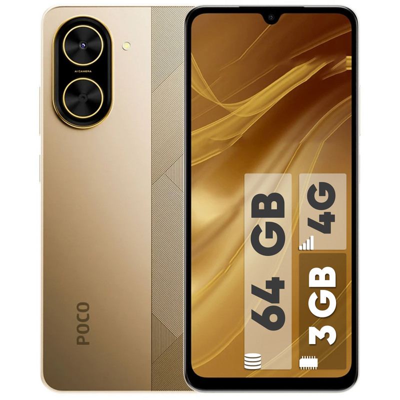 گوشی موبایل شیائومی مدل Poco C71 دو سیم کارت ظرفیت 64 گیگابایت و رم 3 گیگابایت - گلوبال